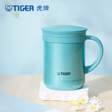 虎牌（TIGER）保温杯茶滤网杯办公型不锈钢真空杯水杯 CWM-A035 350ml 高光银蓝AM 350ml