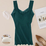 安の约一体式免穿文胸吊带背心日系带胸垫外穿休闲内搭上衣纯色打底衫 绿色 均码