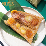 诸老大真空粽子 嘉兴产粽子中华老字号 嘉兴肉粽 多板栗蛋黄猪肉粽500g（4只）