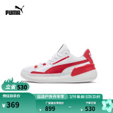 彪马（PUMA）【邹阳同款】新款男女同款复古经典篮球鞋CLYDE HARDWOOD 194454 白-鲜红色-04 41