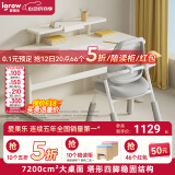 爱果乐（IGROW）儿童学习桌家用儿童书桌升降写字桌青年实木电脑桌大白桌1.2m 1.2m艺术家6+维塔椅 灰+书架