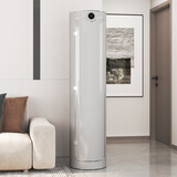 FULINWANJIA 福临万家 智能360度旋转鞋柜 杀菌消毒除臭圆柱形门口收纳大容量 轻奢浅灰 【不带消毒】10层155cm高