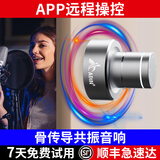艾丁新款APP远程操控共振音响大喇叭骨传导音响家用无线蓝牙音箱高音质户外WiFi连接大音量低音炮 远程S9wifi银色42w+全套配件 蓝牙共振音响