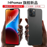 POXO  新款14promax 5G全网通卡可用大屏智能手机移动联通电信4G游戏长续航老人学生机安卓超薄便宜价 黑色【8+256GB】