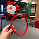 阿宝丽圣诞节装饰发箍成人儿童可爱头饰幼儿园表演道圣诞老人树头箍1个
