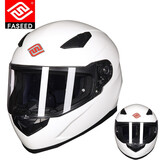 FASEED摩托车头盔男女冬季防雾全盔816机车跑车大码安全帽四季通用 亮白 （配送防雾贴片） XXL 适合61-63头围