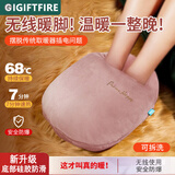 IGIFTFIRE暖脚宝冬季不插电暖脚神器家用床上男女电热宝暖足办公室加热水袋 毛绒暖水袋+粉色毛绒暖脚布套