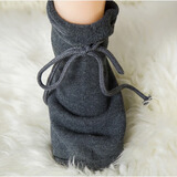 班菲诗老人松口 袜特大码宽松保暖脚套脚肿空调地板袜月子袜纯 棉休闲袜 深灰色 46码以下无束缚感 1双 46以下的脚合适