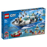 乐高(LEGO)积木拼装 城市系列CITY 60277 警用巡逻艇 5岁+ 生日礼物