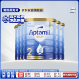 爱他美（Aptamil）金装澳洲版 较大婴儿配方奶粉 2段(6-12月) 900g 6罐箱装