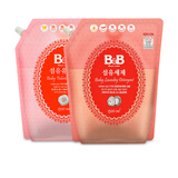 保宁（B&B） 婴儿衣物洗衣液柔顺剂套装1300ml*2 韩国进口去污新生儿宝宝内衣 洗衣液1300ml+柔顺剂1300ml