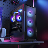 鑫谷（segotep）阔斧6Pro黑色 台式电脑机箱（ATX主板位/玻璃侧透/铁网孔散热面板/家用办公游戏主机箱）