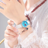 时刻美（skmei）手表女时尚防水少女腕表初中高中学生手表女考试学习礼物7062蓝