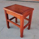 芝兰花韵芝兰花韵金花梨木中式方凳榫卯整装家用钢琴学生写字凳洗脚凳子 刺猬紫儃木38*28*43cm花梨色