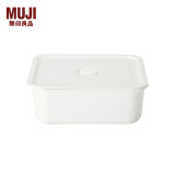 无印良品（MUJI） 聚丙烯可作为保存容器使用附气阀便当盒 饭盒 白色 方形 460ml