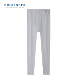 舒雅（Schiesser）男士秋裤精梳棉加绒棉毛裤薄绒柔软保暖裤E5/20731Y 浅花灰7502 M【60-70公斤】