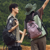 FOUVOR户外双肩包登山包新款男女旅行背包爬山徒步旅游运动休闲学生书包 藕粉色（小款多口袋）