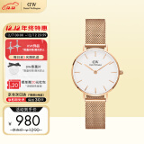 丹尼尔惠灵顿（DanielWellington）DW手表女 简约欧美表钢带石英女士手表生日礼物送女友DW00100219