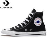 匡威（Converse）高帮帆布鞋 All STAR 运动休闲鞋 黑色情侣鞋子男 101010 37