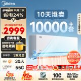 美的（Midea）大1匹风尊二代 新一代舒适空调 一级能效 变频冷暖 壁挂式挂机智能家电云朵系列KFR-26GW/N8MXC1Ⅱ