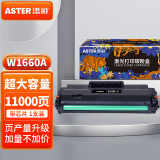 添彩W1660A硒鼓带芯片适用惠普166a打印机硒鼓1008a mfp1188a 1188w 1188nw 1188pnw 1136w 1008w特大容量硒鼓