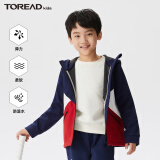 TOREAD kids探路者儿童外套新品男女春秋学生弹力舒适户外防风保暖百搭上衣 活力红QAEEBL93239 120cm