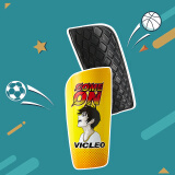维克利奥VICLEO足球护腿板儿童护板插青少年足球护具一对装V820217黄色S码