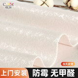 欣饰（CinSe）硅藻泥墙布背景墙无缝全屋电视壁布卧室壁纸墙纸客厅防水防潮 10 淡粉色