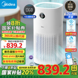 美的（Midea）【家电国家补贴】空气净化器除甲醛除异味吸烟宠物净化器除雾霾PM2.5 空气消毒机KJ600G-RX600