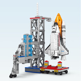 xunlu巡鹿高难度大型航天飞机6六8一12岁儿童节礼物玩具男孩拼装火箭模礼物 升级版加大航天飞船696颗粒 兼容樂·高7-13岁10十15生日礼物