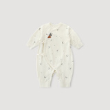 巴厘小猪（BALIPIG）新生儿婴儿衣服秋冬季加厚保暖爬爬服初生儿绑带和尚服宝宝连体衣 白梦幻月空 52cm