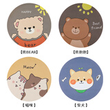 拜杰隔热垫 餐垫创意卡通餐桌垫子午餐垫隔热防油防滑杯垫