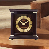 SEIKO日本精工实木台钟音乐整点刻点报时可调音量钟表客厅办公室座钟 棕色