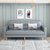 华恺之星沙发床 两用折叠沙发折叠床双人位科技布沙发S96灰色科技布1.7m