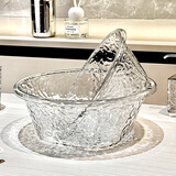 尊慕斯洗脸盆塑料大小号单盆学生宿舍卫生间洗手洗头洗衣服洗脚厨房菜盆 加厚多用盆-透明色（小号/1个装)