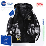 NASAGOODNASA官方羽绒服男士短款外套冬季潮青少年学生轻薄衣服男装易穿搭 NASA23黑色 L （建议115-135斤）