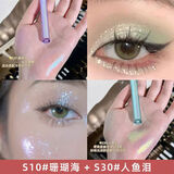 朋克液体眼影流萤幻境变色龙偏光金属光泽亮闪菁之闪片亮片 2支S10珊瑚海+S30人鱼泪