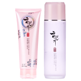 名蔻（MINGKOU）化妆品韩品护肤套盒春夏季女深层补水润泽爽肤水乳液霜组合套装 海藻洁面膏+玫瑰爽肤水