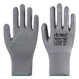 星宇L508手套劳保耐磨浸胶防滑皱纹透气工作劳动干活工地防护胶皮 12双 星宇L508 S小号 均码