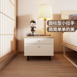 红苹果（RED APPLE）家具卧室轻奢家用简易床头柜小户型小储物收纳柜R632-20/R633-20 R632-20橡木/白 床头柜1个