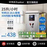 荣事达开水器商用饭店开水机工厂电热烧水器大容量不锈钢热水器学校工地商用饮水机热水机自动进水烧水炉 数显【25L/2KW】发泡保温款220V