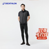 迪卡侬（DECATHLON）无袖运动马甲保暖背心男士修身内搭运动防风马夹IVG1 黑色 2XL