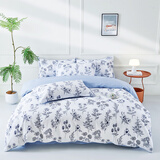 罗曼罗兰100%棉全棉四件套 全棉四件套 小蔷薇 床单款 （被套200*230cm）