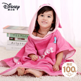 迪士尼（Disney）儿童连帽浴巾A类纯棉纱布婴儿宝宝斗篷披风柔软小猪皮杰60X120CM