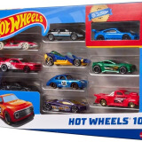 风火轮（HOT WHEELS）（随机款式发货）男孩玩具赛车汽车模型-火辣交通系列十辆装54886