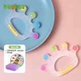 哈咔（haakaa）婴儿安抚牙胶宝宝玩具硅胶牙床咬胶按摩牙胶口欲期安抚棒可水煮 缤纷皇冠 1只装