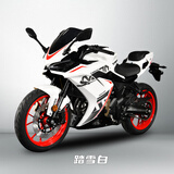 诺马摩托车跑车极影325s双缸水冷重型机车跑车仿赛整车可上牌 踏雪白（总价17980元）