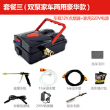 智来洗车机12v车载洗车器高压便携自吸双泵家用小型洗车神器水抢便携 120W 套餐三）双泵家车两用（车载+家用电）