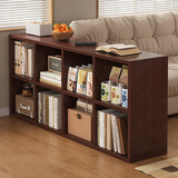 悦美妙书架落地置物架教室学生收纳柜客厅电视矮柜格子柜储物架书本架子 【八格30深】120*60CM