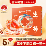 富平柿饼富平冰柿富平吊柿饼柿子饼霜降柿饼流心柿饼25年新货陕西特产 【甄选品质】2500g礼盒装